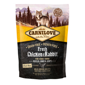 CARNILOVE Fresh Pui si Iepure, fara cereale si cartofi 1,5kg