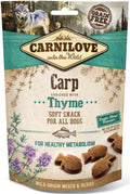 CARNILOVE Semi Moist Recompense pentru câini, cu Crap şi Cimbru 200g