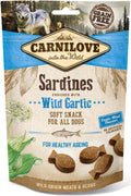 CARNILOVE Semi Moist Recompense pentru câini, cu Sardine şi Leurdă 200g
