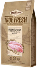 CARNILOVE True Fresh Curcan proaspăt, Linte roşie şi Lintiţă