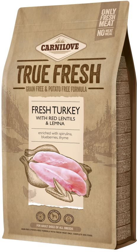 CARNILOVE True Fresh Curcan proaspat, Linte rosie si Lintita
