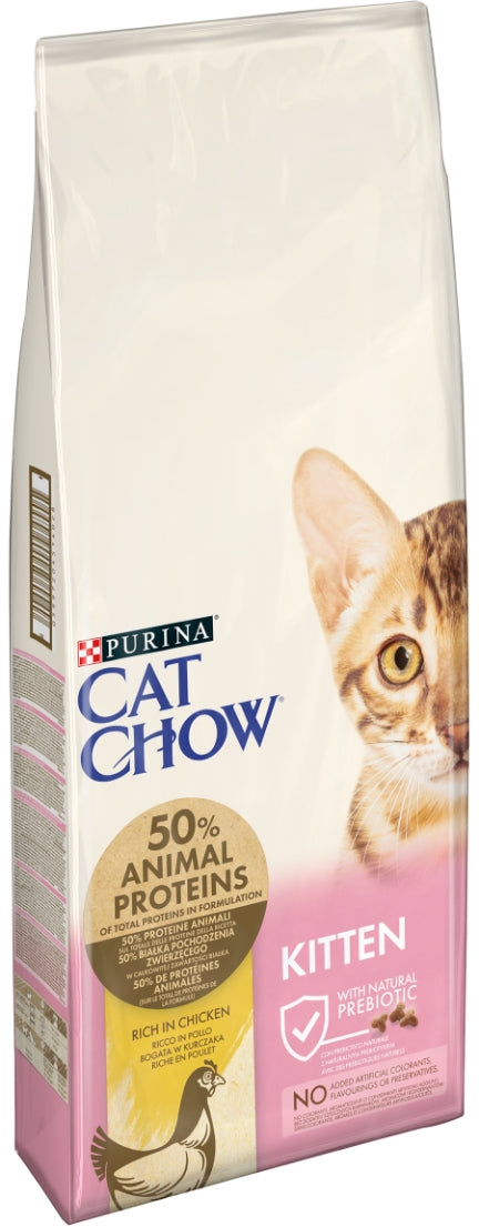 CAT CHOW Hrana uscata KITTEN pentru pisicute si pisici gestante, cu Pui 15kg