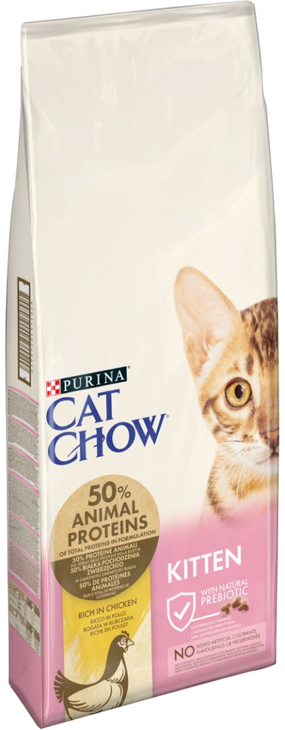 CAT CHOW Hrana uscata KITTEN pentru pisicute si pisici gestante, cu Pui 15kg