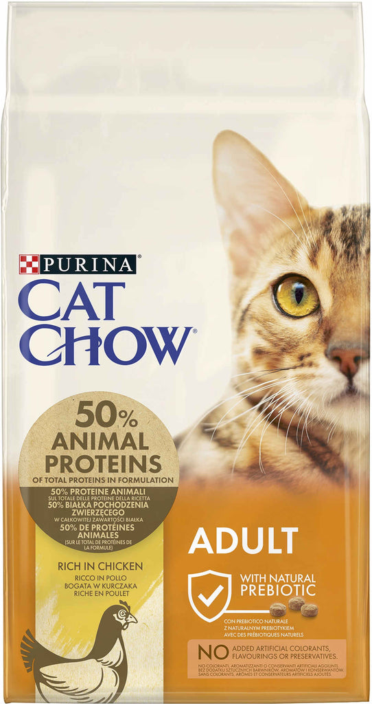 CAT CHOW Hrana uscata pentru pisici Adulte, cu Pui 
