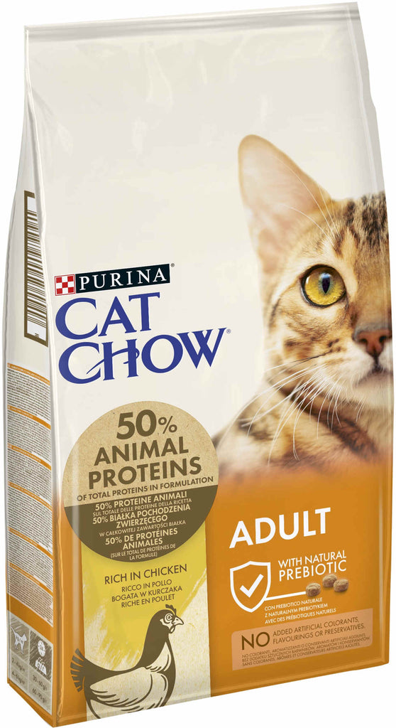 CAT CHOW Hrana uscata pentru pisici Adulte, cu Pui 15kg