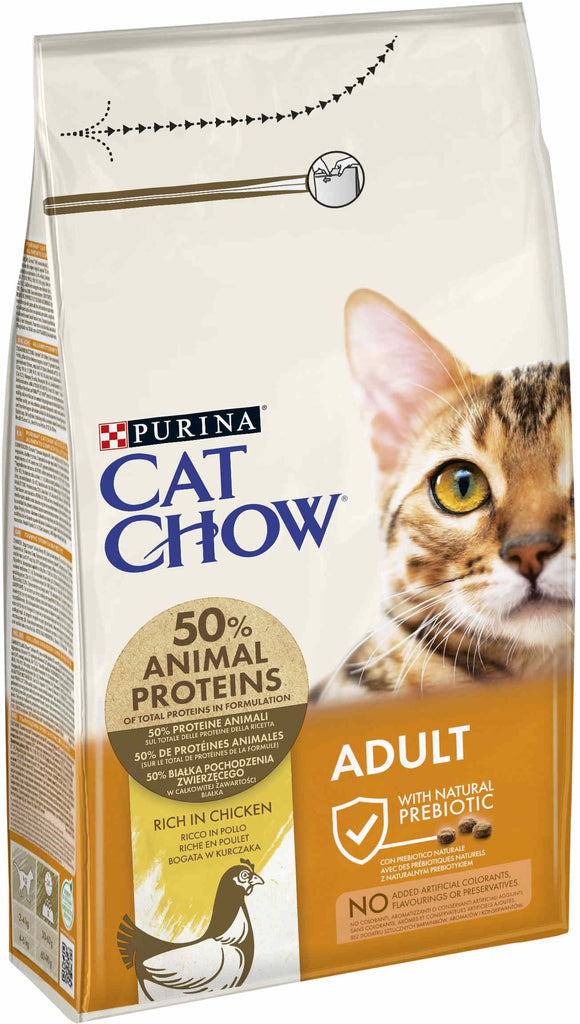 CAT CHOW Hrana uscata pentru pisici Adulte, cu Pui 1,5kg