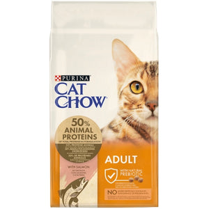 CAT CHOW Hrana uscata pentru pisici Adulte, cu Somon