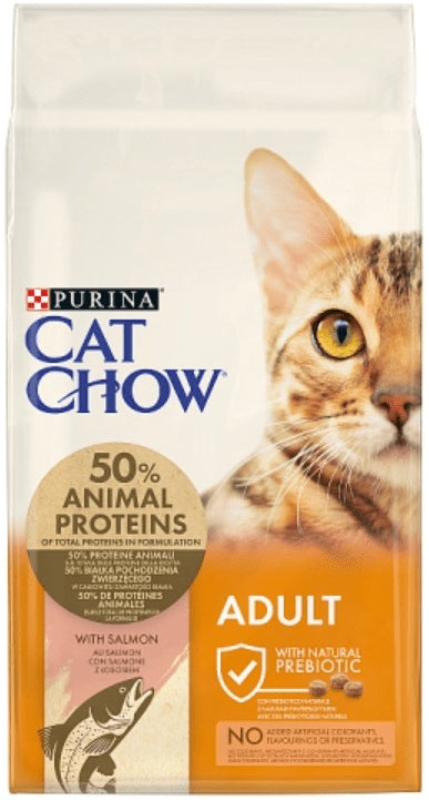 CAT CHOW Hrana uscata pentru pisici Adulte, cu Somon
