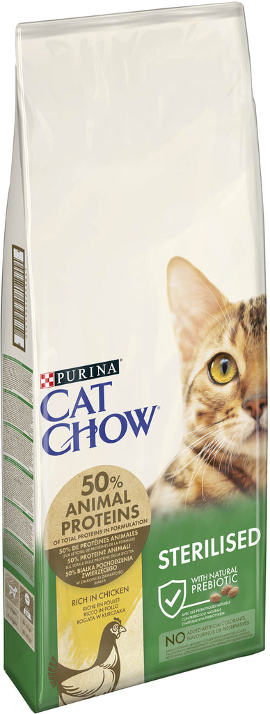 CAT CHOW Hrană uscată pentru pisici Adulte, Special Care STERILIZED cu Pui - Maxi-Pet.ro