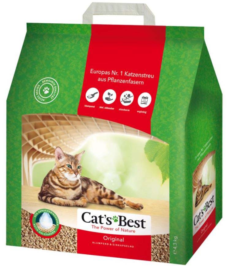 CAT'S BEST The Power of Nature Original Aşternut vegetal pentru pisici 10L,4,3kg