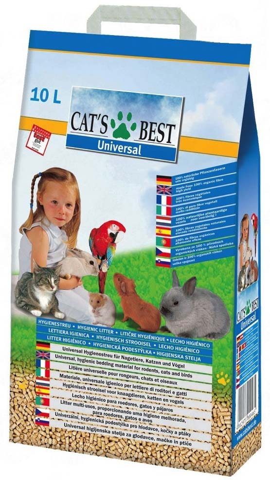 CAT'S BEST Universal Asternut igienic pt. rozatoare, pisici, pasari 10L, 5,5kg