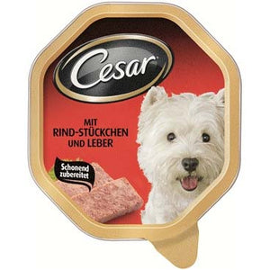 CESAR Pate pentru caini, cu Vita si Ficat 150g