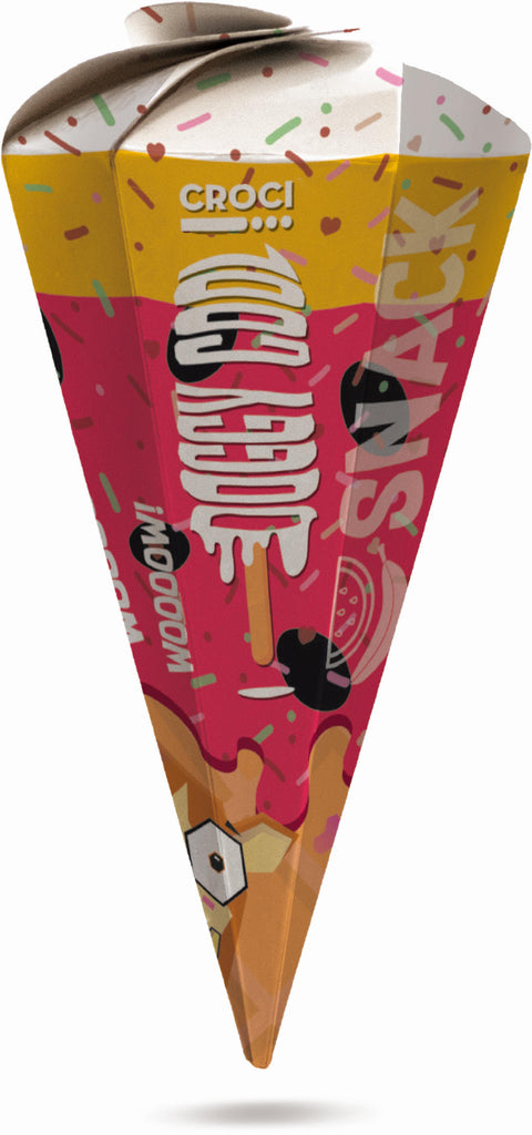 CROCI Inghetata pentru caini DOGGYCOOL, cu aroma de Banane si Pepene, 52g