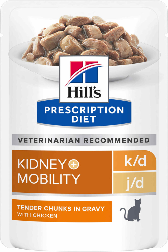 HILL's PD FELINE K/D+ Mobility Plic hrana umeda pentru boli renale, cu Pui 85g 