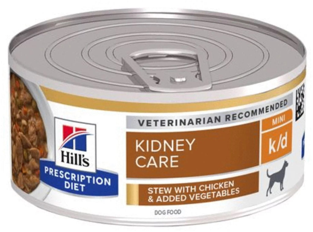 HILL's PD CANINE K/D Conserva pentru afectiuni, tocanita cu Pui si Legume 156 g