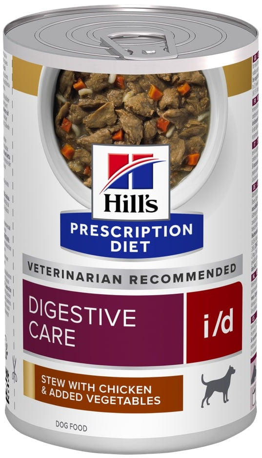 HILL's PD CANINE I/D Conservă pt tulburări digestive, Pui şi Legume 354 g - Maxi-Pet.ro