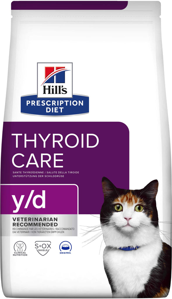 HILL's Feline Y/D Hrana uscata pentru pisici cu afectiuni ale tiroidei 1,5 kg