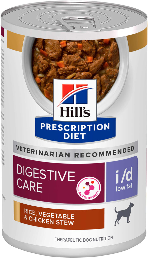 HILL's PD CANINE I/D Low Fat Conservă tulburări aparat digestiv, tocăniţă 354 g - Maxi-Pet.ro