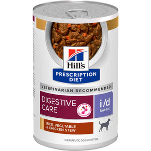 HILL's PD CANINE I/D Low Fat Conserva tulburari aparat digestiv, tocanita 354 g