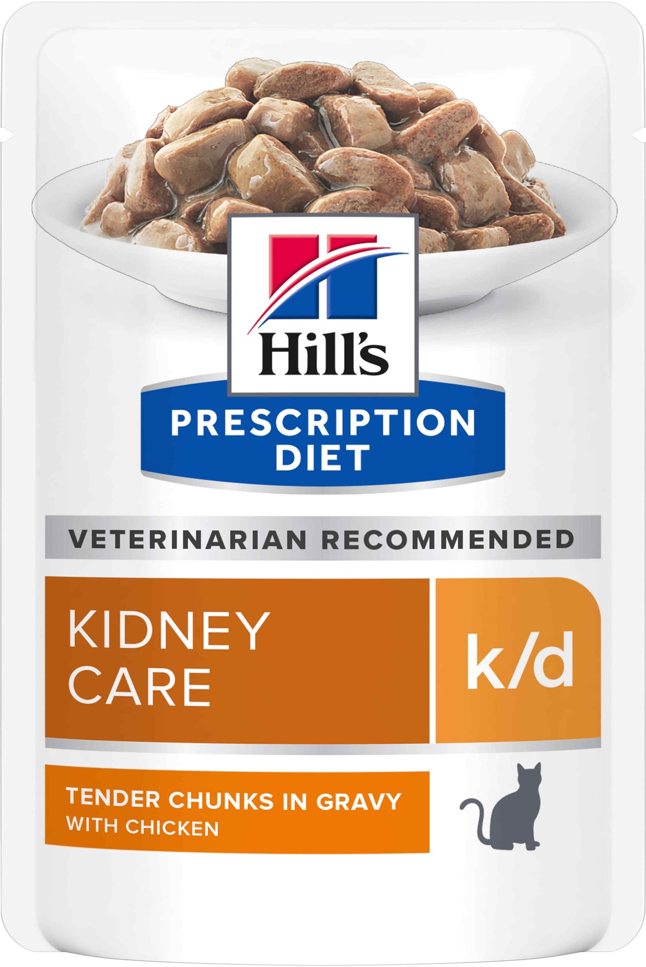 HILL's PD FELINE K/D Plic hrana umeda pentru boli renale, cu Pui 85g 