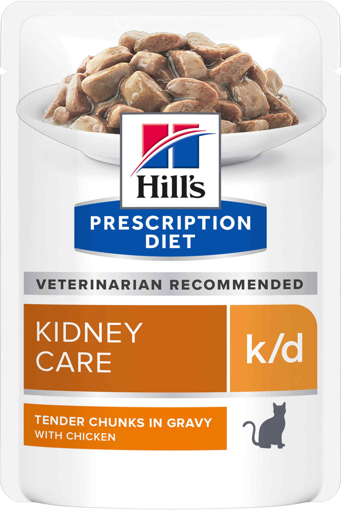 HILL's PD FELINE K/D Plic hrana umeda pentru boli renale, cu Pui 85g 