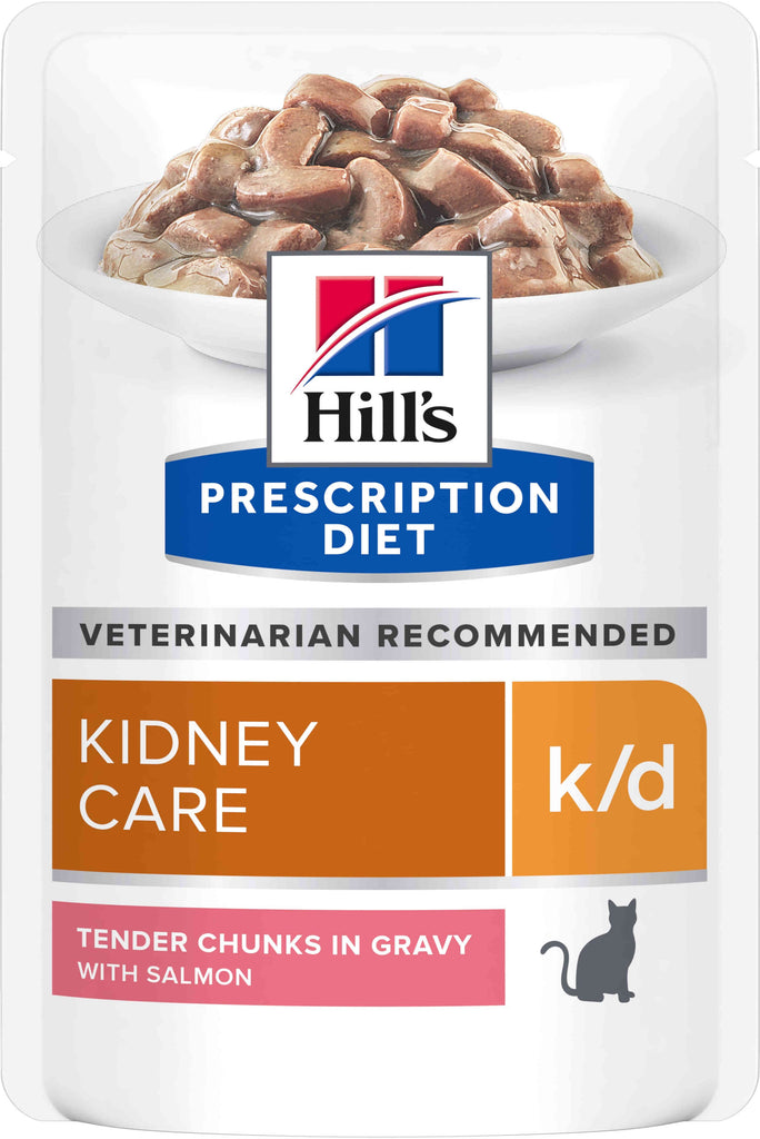 HILL's PD FELINE K/D Plic hrana umeda pentru boli renale, cu Somon 85g