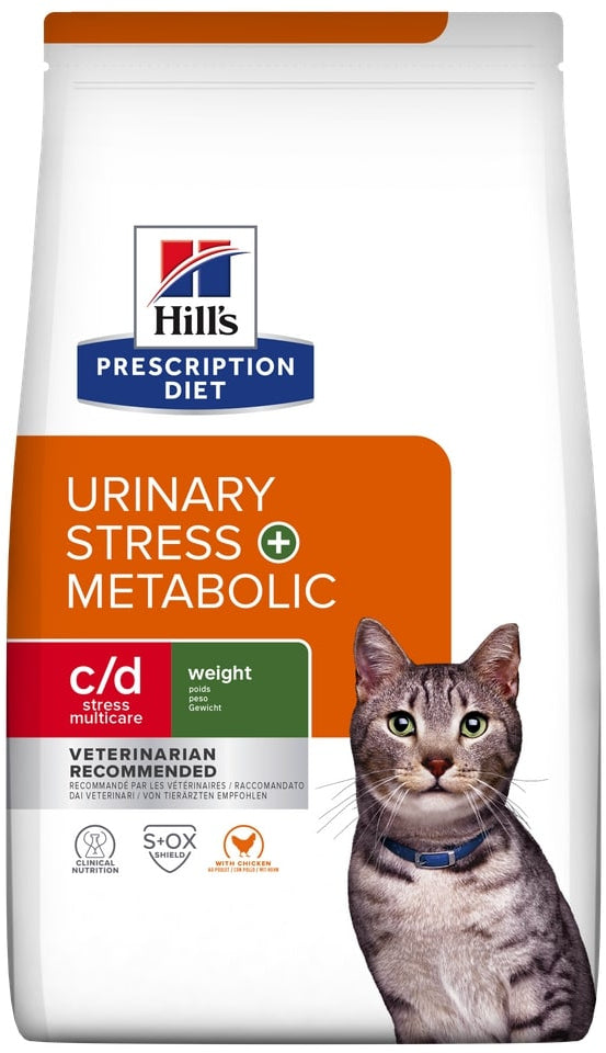 HILL's PD FELINE C/D Urinary Stress+Metabolic Hr uscata pt vez. urinara