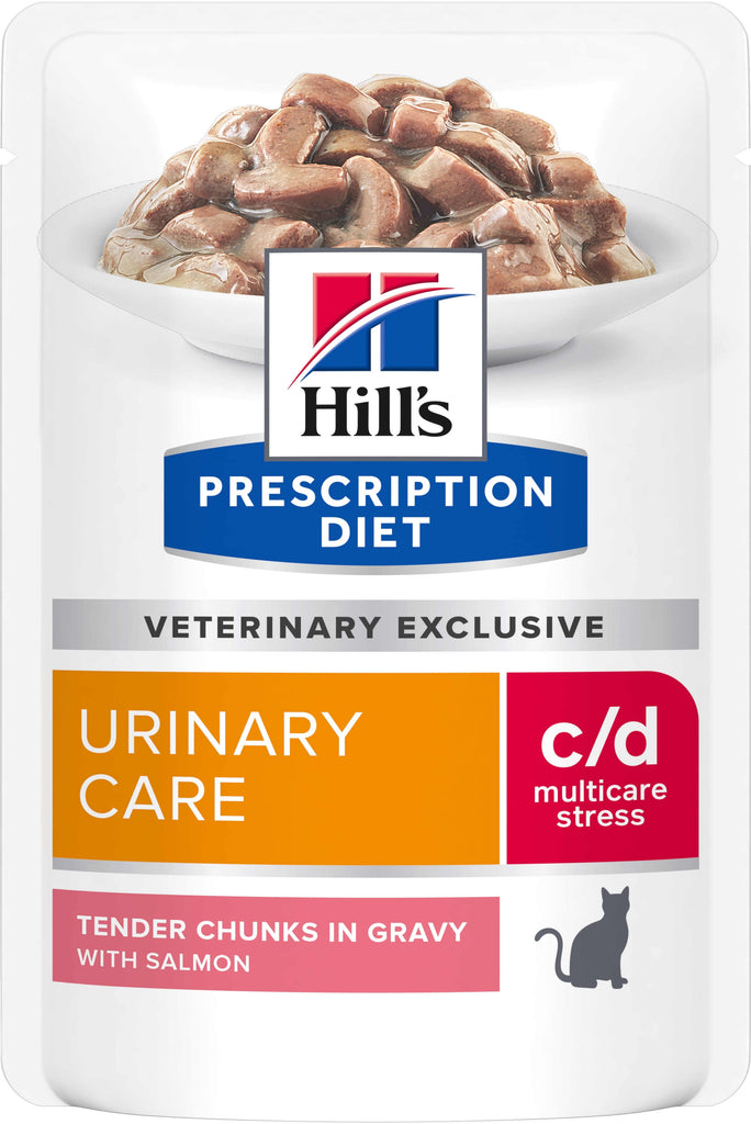 HILL's PD FELINE C/D Urinary Stress Plic pt vezica urinara si uretra, Somon 85g