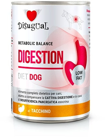 DISUGUAL Digestion Low Fat conserva pentru caini, cu carne de curcan 400g