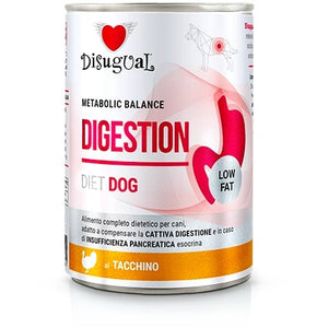 DISUGUAL Digestion Low Fat conserva pentru caini, cu carne de curcan 400g