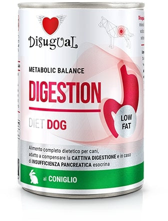 DISUGUAL Digestion Low Fat conservă pentru câini, cu carne de iepure 400g - Maxi-Pet.ro