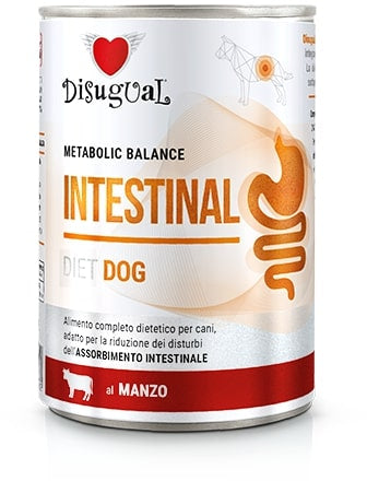 DISUGUAL Intestinal conserva pentru caini, cu carne de vita 400g