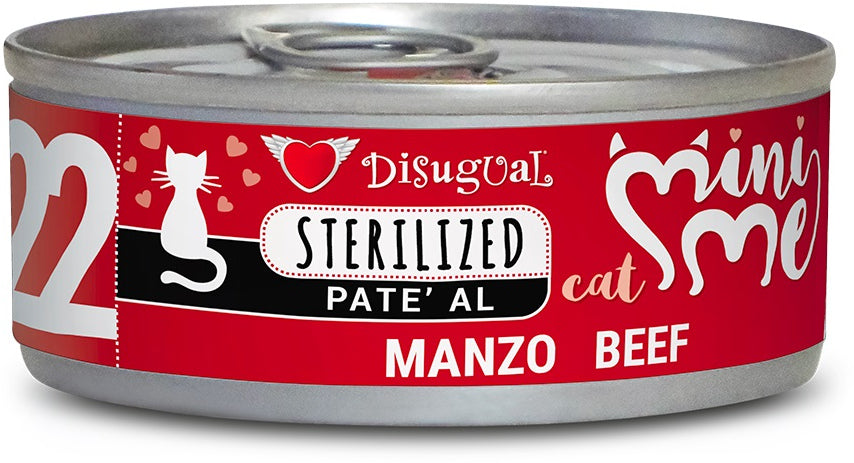 DISUGUAL MINI ME Conserva pentru pisici sterilizate, pate cu vita 85g