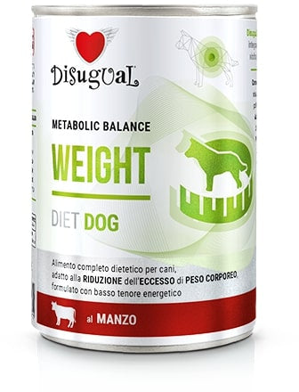 DISUGUAL Weight conserva pentru caini, cu carne de vita 400g