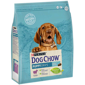 DOG CHOW Hrana uscata PUPPY pentru catelusi, cu Miel si Orez 14kg
