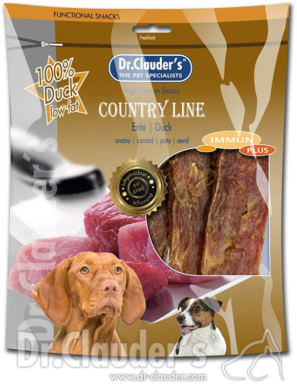 DR. CLAUDER'S Dog Premium Country Line 100% carne deshidratată de raţă 170g - Maxi-Pet.ro