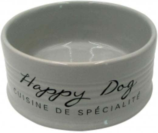DUVO+ Bol din lut, cu înveliş ceramic Happy Dog - Maxi-Pet.ro