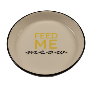 DUVO+ Bol pentru pisici, Feed me Meow, 13,8cm, 180 ml