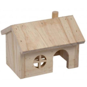 DUVO+ Casuta din lemn pentru hamsteri Lodge Gable 15x11x12cm