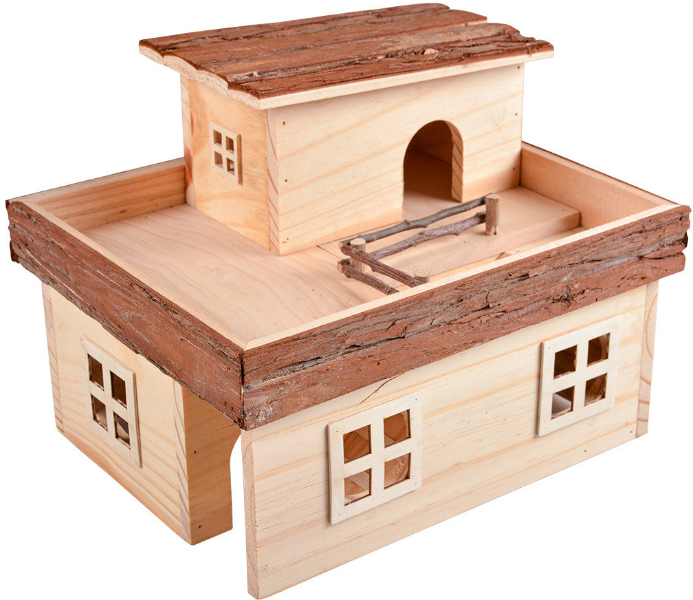 DUVO+ Căsuţă pentru rozătoare Mansion, lemn, 31x25x24cm - Maxi-Pet.ro