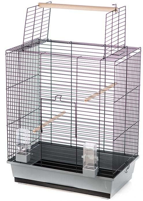 DUVO+ Colivie pentru pasari, gratii gri 54x34x65,5cm