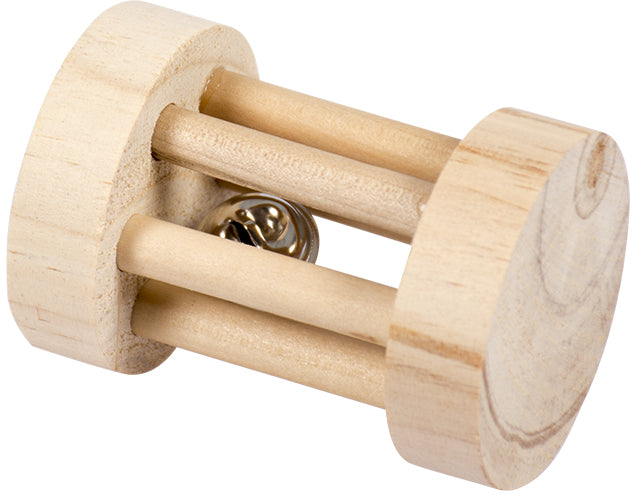 DUVO+ Jucărie pentru rozătoare Roată lemn, cu clopoţel, 5x7cm - Maxi-Pet.ro