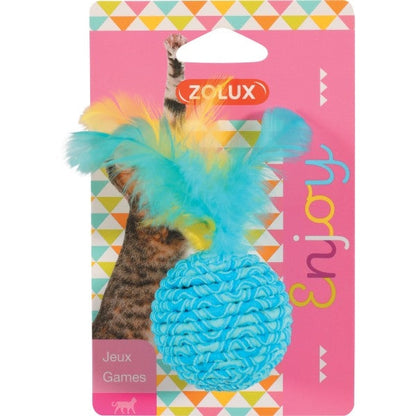 Jucarie pentru pisica Zolux Elastic Ball - Animax