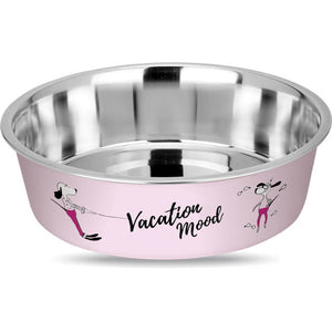 ENJOY Castron inox pentru caini si pisici Vacation Mood, Abalone