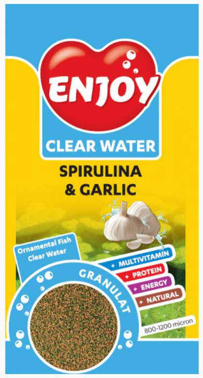 ENJOY Hrana pentru peşti, Spirulina şi Usturoi, Granule 250ml