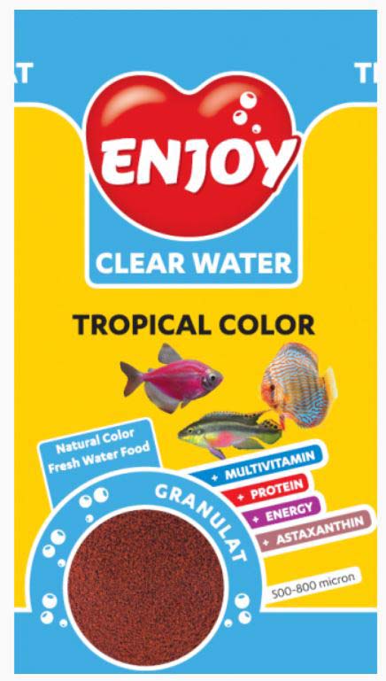 ENJOY Hrana pentru peşti, Tropical Color, Granule 250ml