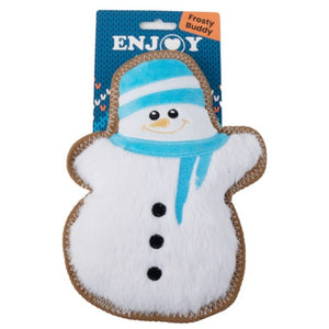 ENJOY Jucarie pentru caini Om de zapada, din plus, ed. Craciun, 22 cm