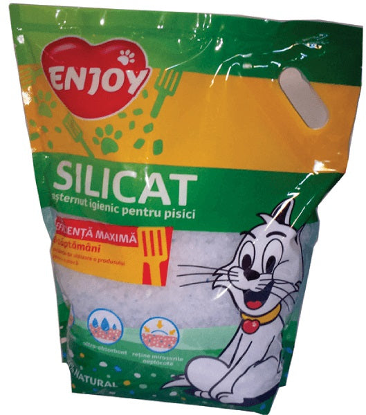 ENJOY Nisip silicat pentru pisici 7,6L - Maxi-Pet.ro