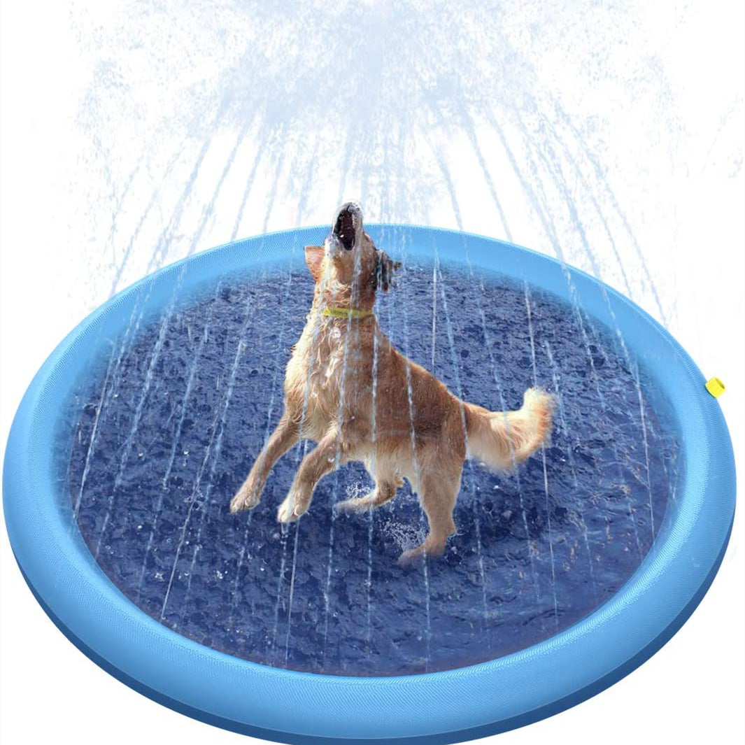 ENJOY Piscina pentru caini, cu sistem de stropire, 2 in 1