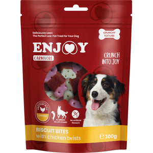 ENJOY Recompense pentru caini CARNIVORE, Biscuiti cu pui, 300g